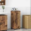 vidaXL Bathroom Cabinet with Drawer with Door Old Wood 30 x 35 x 80 cm