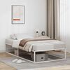 vidaXL Bed Frame without Mattress White 100x200 cm Metal
