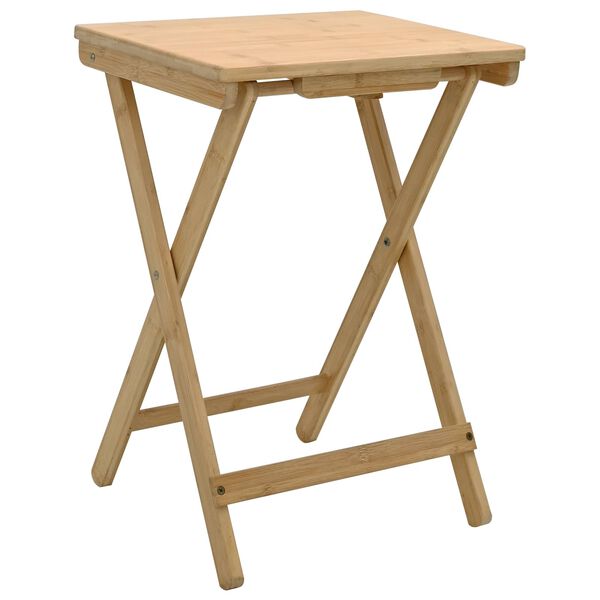 vidaXL Kitchen Table Folding Manual Natural 40 x 30 x 53.5 cm Bamboo