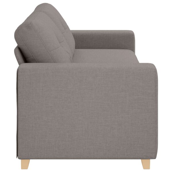 vidaXL Sofa Taupe 221 x 78 x 80 cm Fabric