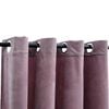 vidaXL Blackout Curtains with Rings 2pcs Velvet Antique Pink 140x225cm