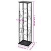 vidaXL Wine Rack for 8 Bottles Metal