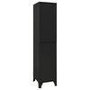vidaXL Locker Cabinet Black 38x45x180 cm Steel