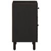 vidaXL Bedside Cabinet Black 50x33x60 cm Solid Wood Mango