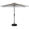 vidaXL Garden Parasol with LED Lights and Base 300 x 300 cm Polyester