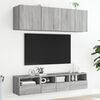 vidaXL 5 Piece TV Wall Units Grey Sonoma Engineered Wood