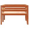 vidaXL Kids' Bed Frame without Mattress Wax Brown 90x200 cm