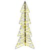 vidaXL Christmas Tree with 100 LEDs Warm White 120 cm Rattan