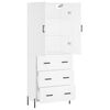 vidaXL Highboard White 69.5x34x180 cm Engineered Wood