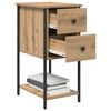 vidaXL Bedside Cabinet Artisan oak 32 x 42 x 70 cm Engineered wood