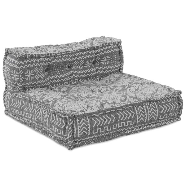 vidaXL Modular Sofa 4 pcs Light Grey Fabric