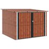 vidaXL Bike Shed 3 pcs Brown 215 x 206 x 157 cm Metal