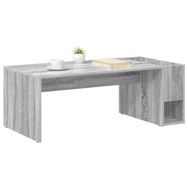 vidaXL Coffee Table Grey Sonoma 101.5 x 50 x 37 cm Engineered Wood