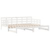 vidaXL Daybed with Trundle and Drawers without Mattress White 80x200 cm