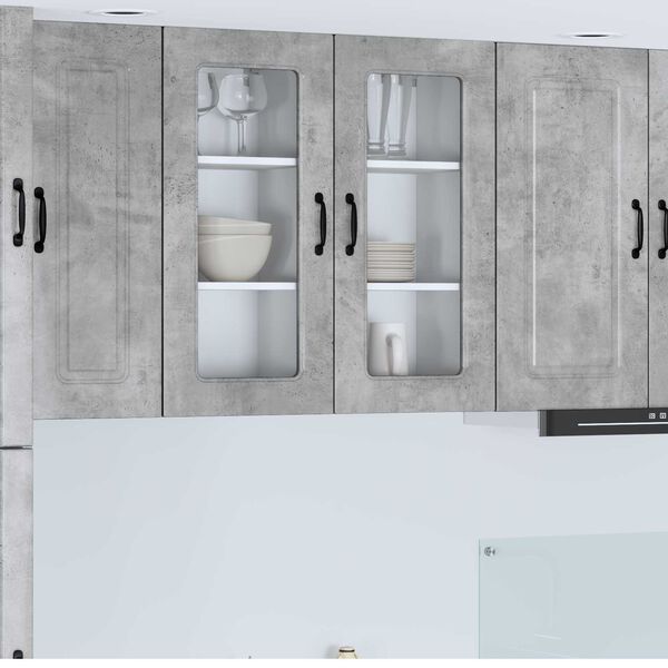 vidaXL Kitchen Cabinet Kalmar Concrete Grey 40 x 31 x 80 cm