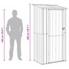 vidaXL Garden Sheds Brown 103 x 74 x 200 cm Metal