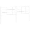 vidaXL Metal Replace Headboard White 180 cm