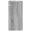 vidaXL End Table Grey Sonoma 29.6 x 29.6 x 60 cm Engineered Wood