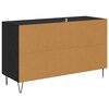 vidaXL Sideboard Black Oak 100 x 36 x 60 cm Engineered Wood