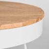 LABEL51 Coffee Table Saran 80x80x43 cm Wood/White