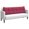 vidaXL Back Pillow Wine Red 160 x 24 x 50 cm Velvet