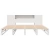 vidaXL Bookcase Bed without Mattress White 180x200 cm Super King Solid Wood