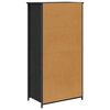 vidaXL Highboard Black Oak 62 x 36 x 121.5 cm Engineered Wood