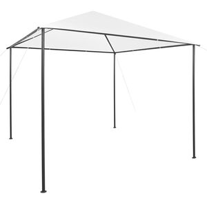 vidaXL Gazebo | White | Steel, Oxford fabric | Large | UV-resistant materials