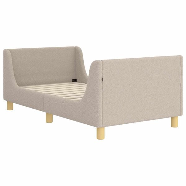 vidaXL Children's Bed Frame with Headboard Light Grey 80 x 160 cm
