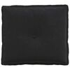 vidaXL Back Pillow Black 50 x 45 cm Corduroy Fabric