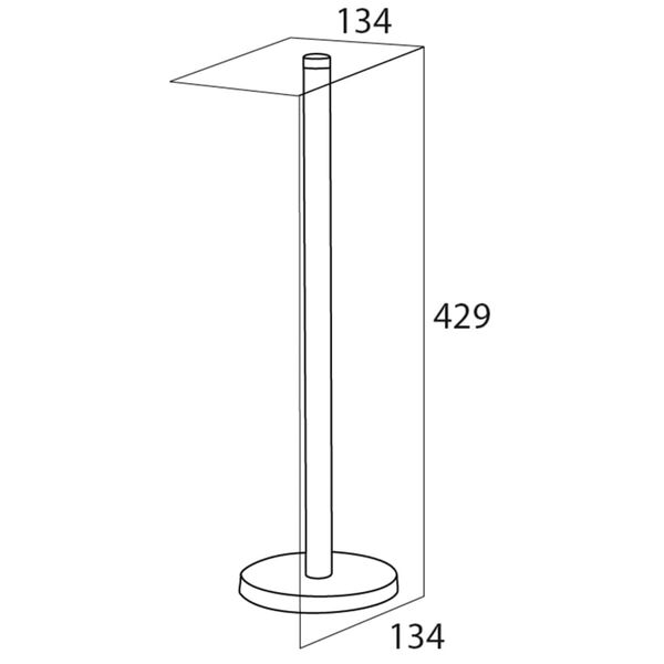 Tiger Toilet Roll Holder Chrome 13.4x13.4 cm 446420346