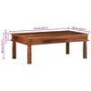 vidaXL Coffee Table 110x60x40 cm Solid Wood Acacia