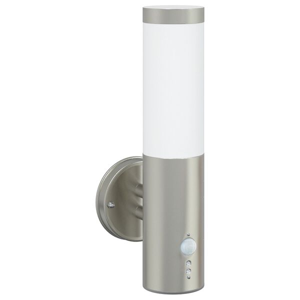 vidaXL Outdoor Wall Light Silver 15 x 7.5 x 33 cm Stainless steel