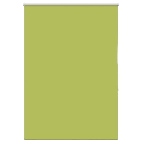 vidaXL Roller Blind Blackout Leaves Green 100x150 cm Fabric Width 95.7 cm Polyester