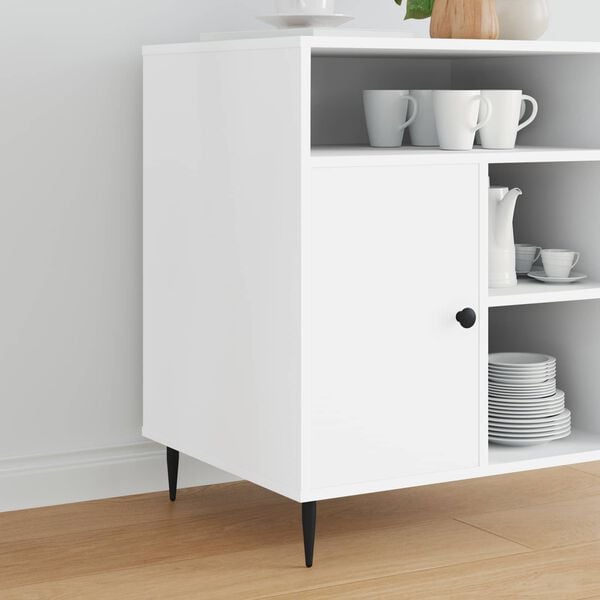 vidaXL Furniture Feet 2 pcs Black &Oslash; 40 x 98 mm Iron