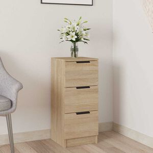 vidaXL Sideboard Sonoma Oak 30x30x70 cm Engineered Wood