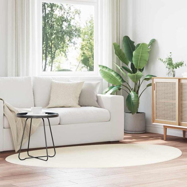 vidaXL Area Rugs HUARTE Cream 120 x 170 cm Polyester