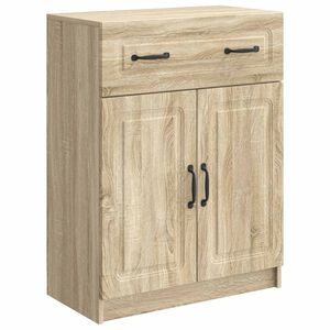 vidaXL Sideboard Sonoma Oak 66 x 34.5 x 87 cm Engineered Wood