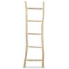 vidaXL Towel Ladder with 5 Rungs Teak 45x150 cm Natural