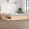 vidaXL Bed Frame without Mattress with Drawers King Size