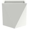 vidaXL Planter White 30 x 30 x 30 cm Steel