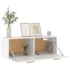 vidaXL Wall Cabinet White 100x36.5x35 cm Engineered Wood