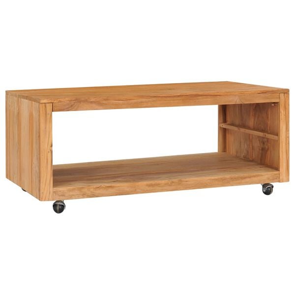 vidaXL Coffee Table 110x60x40 cm Solid Teak Wood