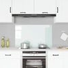 vidaXL Kitchen Backsplash White 100 x 60 cm Tempered Glass