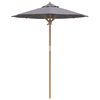 vidaXL Garden Parasol Dark grey 180 x 180 x 230 cm Bamboo
