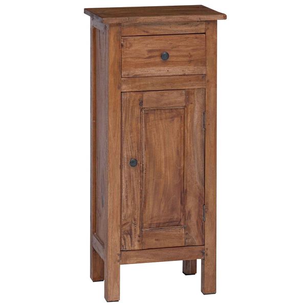 vidaXL Plant Stand with Drawer Brown 36 x 25 x 80 cm Mahogany Wood