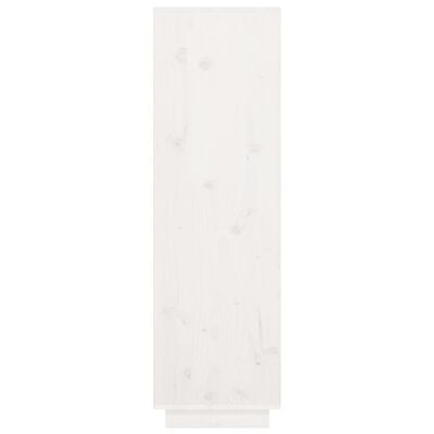 vidaXL Highboard White 38x35x117 cm Solid Wood Pine