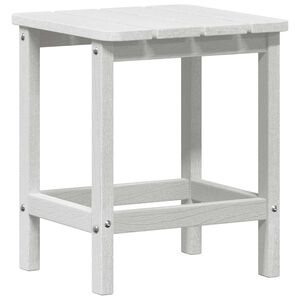 vidaXL Side Table White 38 x 38 x 46 cm Polyethylene
