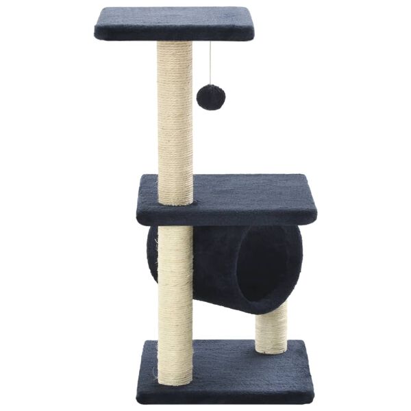 vidaXL Cat Tree with Sisal Scratching Posts 65 cm Dark Blue