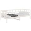 vidaXL Day Bed without Mattress White Solid Wood Pine 90x190 cm Single